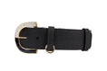 Load image into Gallery viewer, Black Italian Leather Collar With Glamorous Italian Hardware
