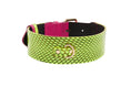 Load image into Gallery viewer, Neon Green Snake With Fuchsia Pink Italian Leather With Gold Classic Hardware
