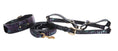 Load image into Gallery viewer, Black, Green, Purple Snake Classic Collar, Leash, Harness Set
