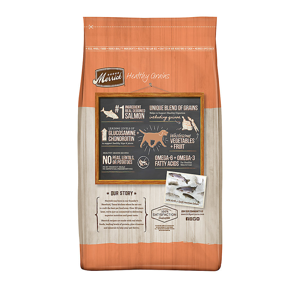 Merrick Classic Healthy Grains Salmon and Brown Rice Dry Dog Food 
