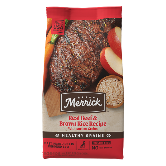 Merrick Classic Healthy Grains Beef and Brown Rice Dry Dog Food 