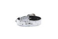 Load image into Gallery viewer, Silver Studded Italian Leather Collar, Leash Harness Set
