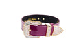 Load image into Gallery viewer, Purple Patent Italian Leather/Swarovski Crystal Hardware Collar
