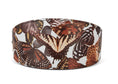 Load image into Gallery viewer, Butterfly Print Italian Leather 3 Wide Style Collar
