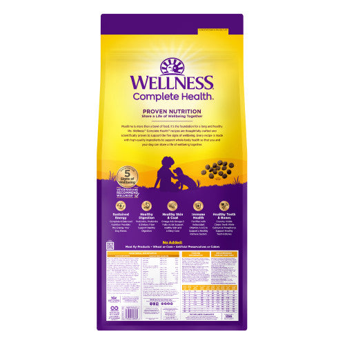 Wellness Complete Health Puppy Chicken, Salmon and Oatmeal Dog Food 
