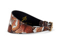 Load image into Gallery viewer, Butterfly Print Italian Leather 3” Wide Style Collar
