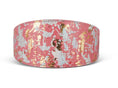 Load image into Gallery viewer, Iridescent Art Deco Pink/Gold/Silver 3” Wide Style Collar
