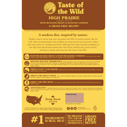 Taste of the Wild Adult High Prairie Bison and Venison Canine Food 