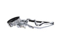Load image into Gallery viewer, Silver Studded Italian Leather Classic Collar, Leash, Harness Set
