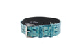 Load image into Gallery viewer, Turquoise Embossed Croc Italian Leather With Silver Classic Hardware
