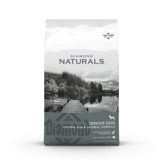 Diamond Naturals Senior Chicken, Egg and Oatmeal Dry Dog Food 