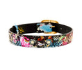 Load image into Gallery viewer, Floral, Scull, Snake Print Italian Leather Collar

