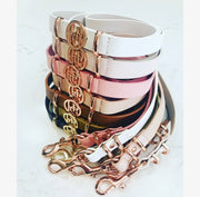 Leather Dog Lead (only) - Aquamarine