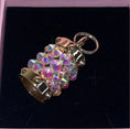 Load image into Gallery viewer, Gold Swarovski Crystal Cylinder Charm
