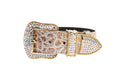 Load image into Gallery viewer, Silver/Bronze/Gold Italian Leather Embossed Croc Swarovski Crystal Collar
