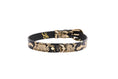 Load image into Gallery viewer, Gold & Black Snake Collar With Oval Gold Hardware
