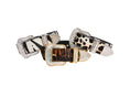 Load image into Gallery viewer, Animal Print Italian Leather Swarovski Crystal Hardware Set Of 3
