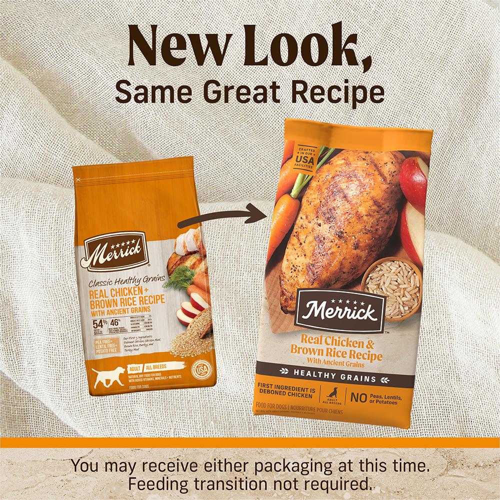 Merrick Classic Healthy Grains Chicken and Brown Rice Dry Dog Food 