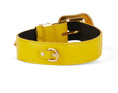 Load image into Gallery viewer, Smooth Yellow Italian Leather With Custom Swarovski Crystal Hardware
