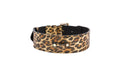 Load image into Gallery viewer, Leopard Print Italian Leather Collar With Gold Classic Hardware
