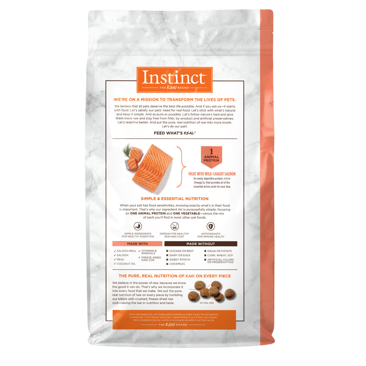 Instinct Adult Limited Ingredient Grain Free Salmon Dry Dog Food (20lb) 