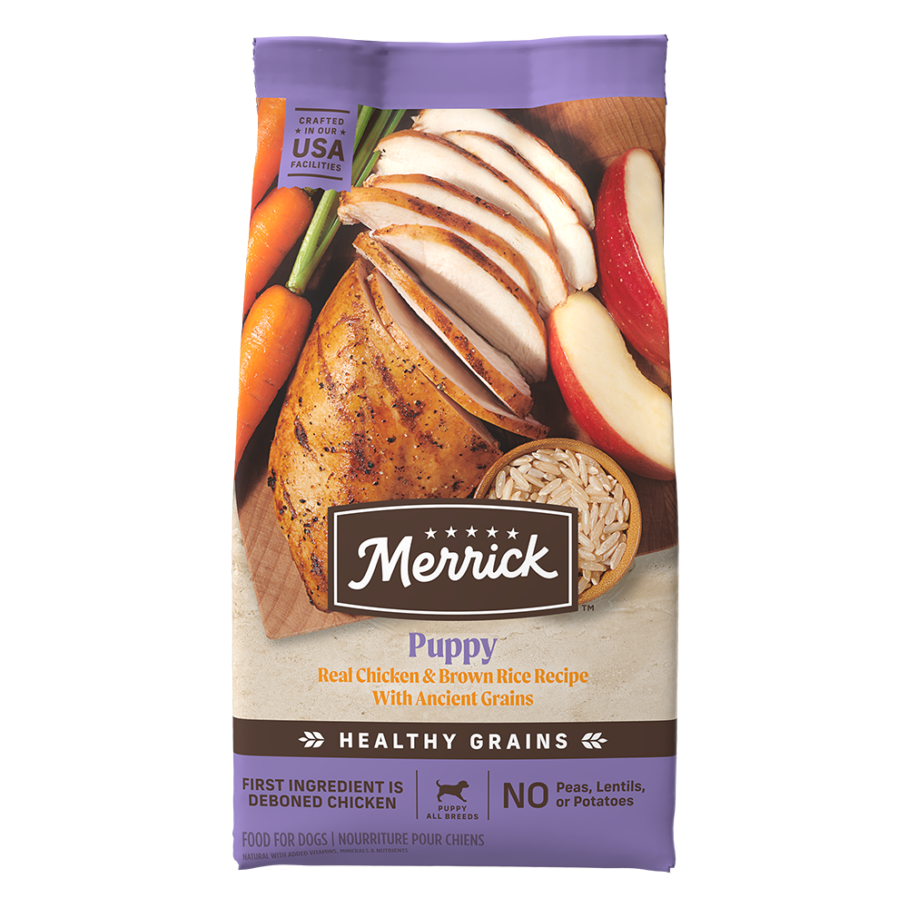 Merrick Classic Healthy Grains Puppy Chicken and Brown Rice Dry Dog Food (4lb) 