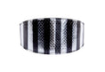 Load image into Gallery viewer, Black & Silver Stiped Snake Wide Style 3 Collar
