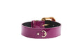 Load image into Gallery viewer, Purple Patent Italian Leather/Swarovski Crystal Hardware Collar
