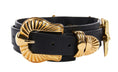Load image into Gallery viewer, Black Italian Leather Starfish Collar
