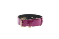 Load image into Gallery viewer, Purple Patent Italian Leather/Classic Hardware Collar
