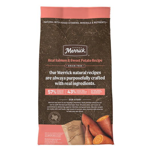 Merrick Grain Free Adult Salmon and Sweet Potato Dog Dry Food 