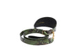 Load image into Gallery viewer, Multi Color Green Snake 3” Wide Style Collar & Leash Set
