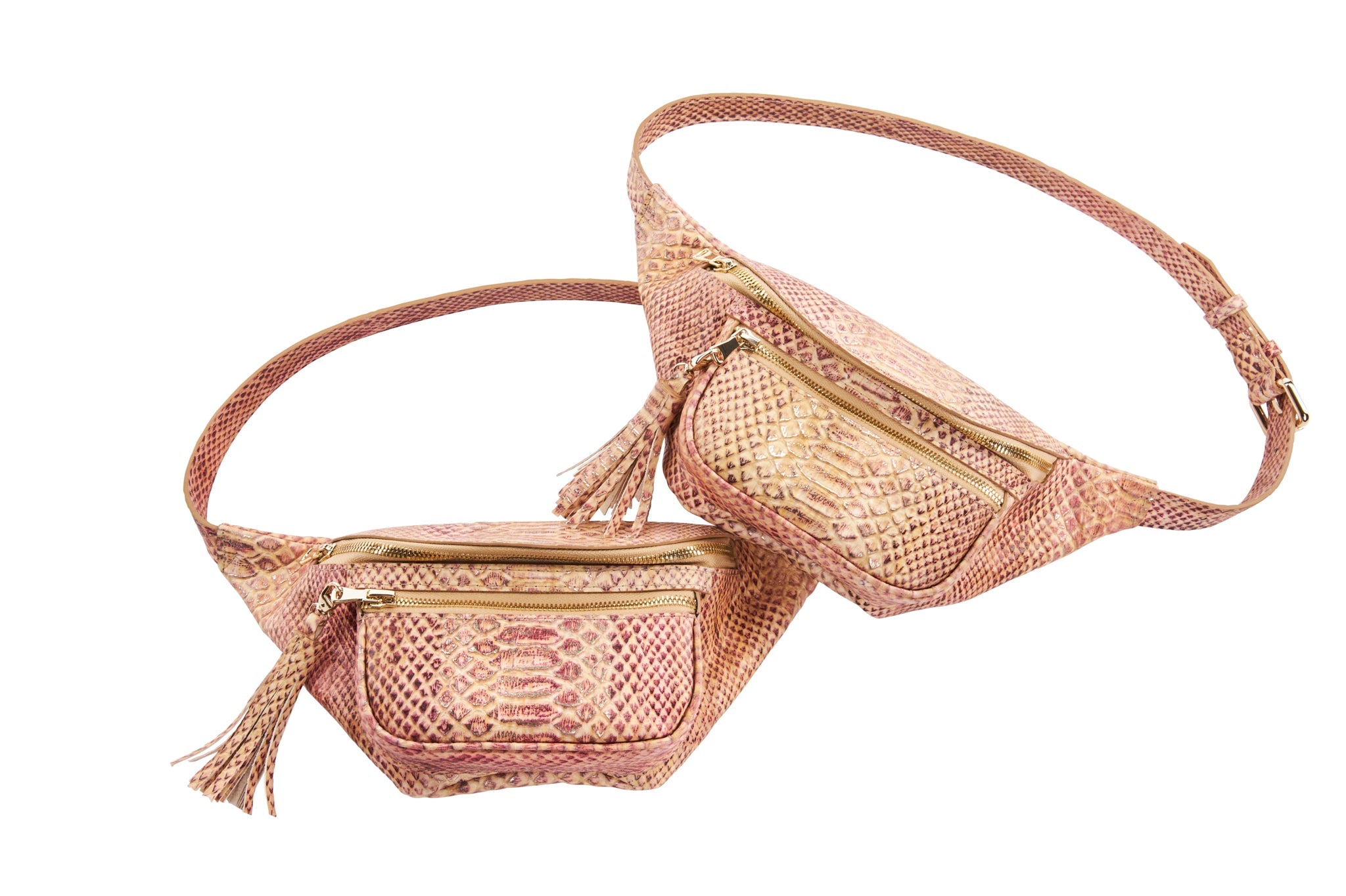 Embossed Snake Belt Bag/Fanny Pack