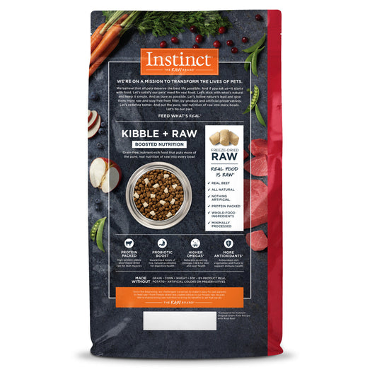 Instinct All Life Stages Raw Boost Grain Free Beef Dry Dog Food 