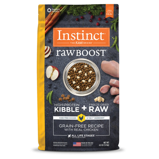 Instinct All Life Stages Raw Boost Grain Free Chicken Dry Dog Food 