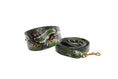 Load image into Gallery viewer, Multi Color Green Snake 3” Wide Style Collar & Leash Set
