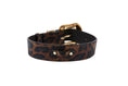 Load image into Gallery viewer, Abstract Leopard Italian Leather With Swarovski Crystal Hardware
