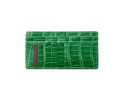 Croc Card Wallet with Zipper