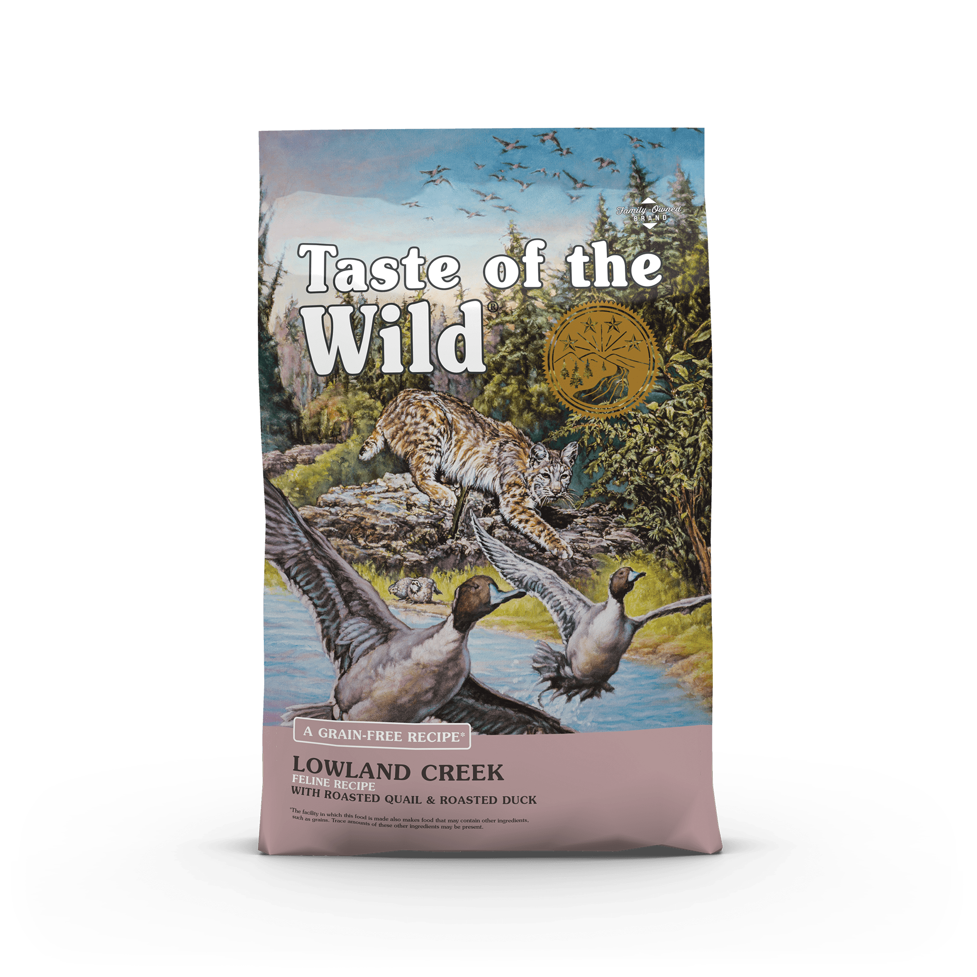 Taste of the Wild Adult Lowland Creek Quail and Duck Feline Food (5lb) 
