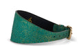 Load image into Gallery viewer, Beautiful Green & Gold 3” Wide Style Collar

