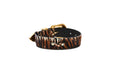 Load image into Gallery viewer, Tiger Print Hair On Hide Collar With Swarovski Crystal Hardware
