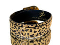 Load image into Gallery viewer, Luxury Pet Fashion Classy Leopard Print Italian Leather With Our Gold Western Style Floral Hardware
