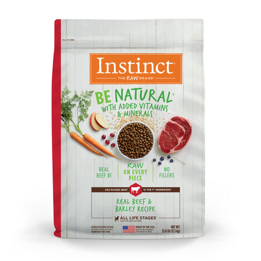 Instinct Adult Be Natural Beef and Barley Dry Dog Food (25lb) 