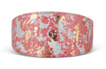 Load image into Gallery viewer, Iridescent Art Deco Pink/Gold/Silver 3 Wide Style Collar
