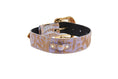 Load image into Gallery viewer, Light Purple Velvety Hair On Hide Italian Leather Swarovski Crystal Collar
