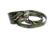 Multi Color Green Snake 3 Wide Style Collar & Leash Set