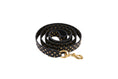 Load image into Gallery viewer, Black & Gold Polka Dot Leash
