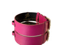 Load image into Gallery viewer, Luxury Pet Fashion Classics! Soft Fuchsia Italian Leather With Our Gold Classic Hardware
