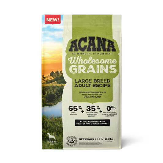 Acana Wholesome Grains Large Breed Dry Dog Food (22.5lb) 