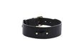 Load image into Gallery viewer, Classic Black Italian Leather Collar & Leash Set
